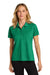 Port Authority LK240 Womens Wearever Moisture Wicking Pique Short Sleeve Polo Shirt Bright Kelly Green Model Front