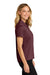 Port Authority LK240 Womens Wearever Moisture Wicking Pique Short Sleeve Polo Shirt Burgundy Model Side