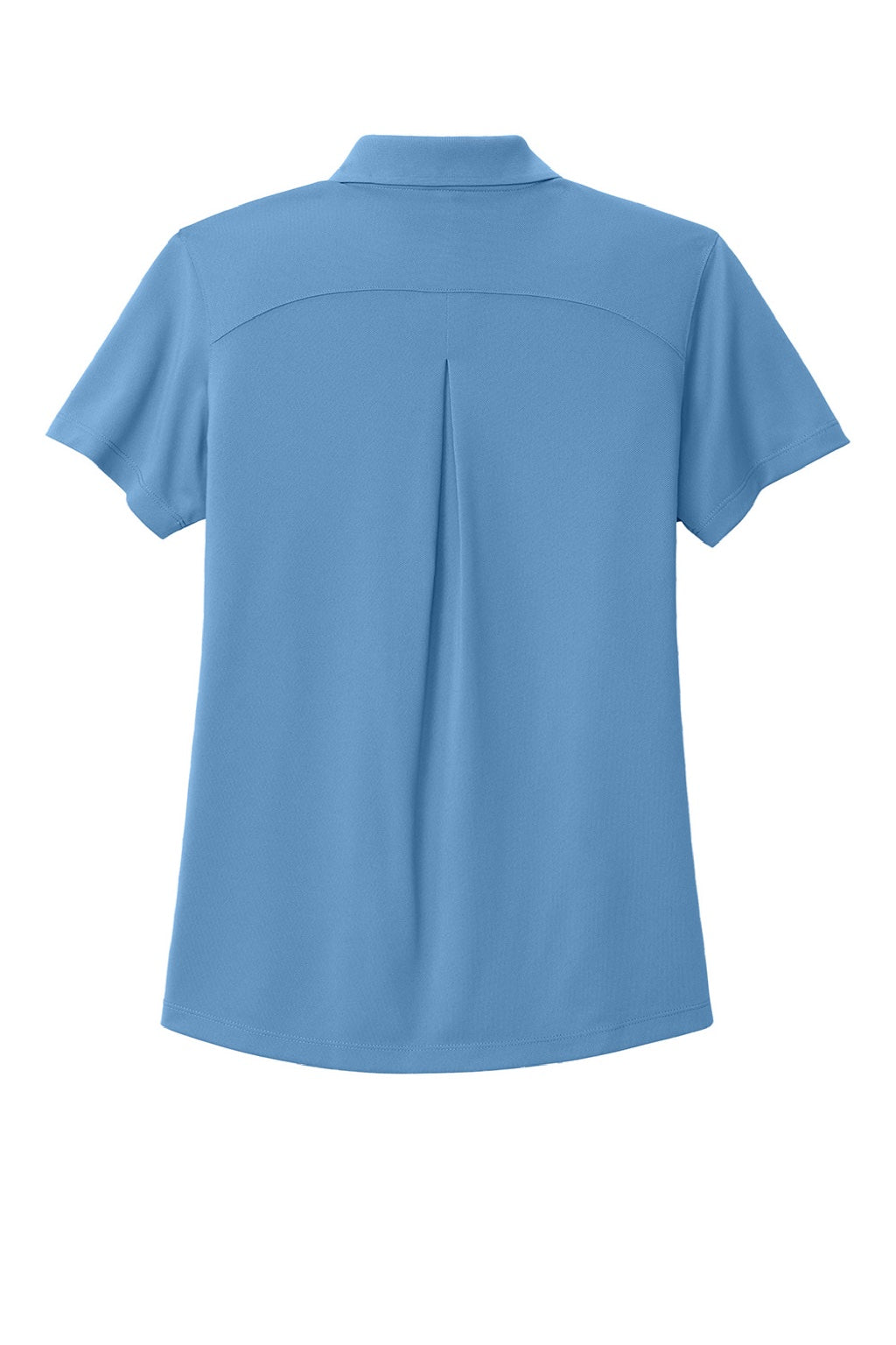 Port Authority LK240 Womens Wearever Moisture Wicking Pique Short Sleeve Polo Shirt Carolina Blue Flat Back