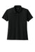 Port Authority LK240 Womens Wearever Moisture Wicking Pique Short Sleeve Polo Shirt Deep Black Flat Front