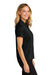 Port Authority LK240 Womens Wearever Moisture Wicking Pique Short Sleeve Polo Shirt Deep Black Model Side