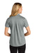Port Authority LK240 Womens Wearever Moisture Wicking Pique Short Sleeve Polo Shirt Gusty Grey Model Back