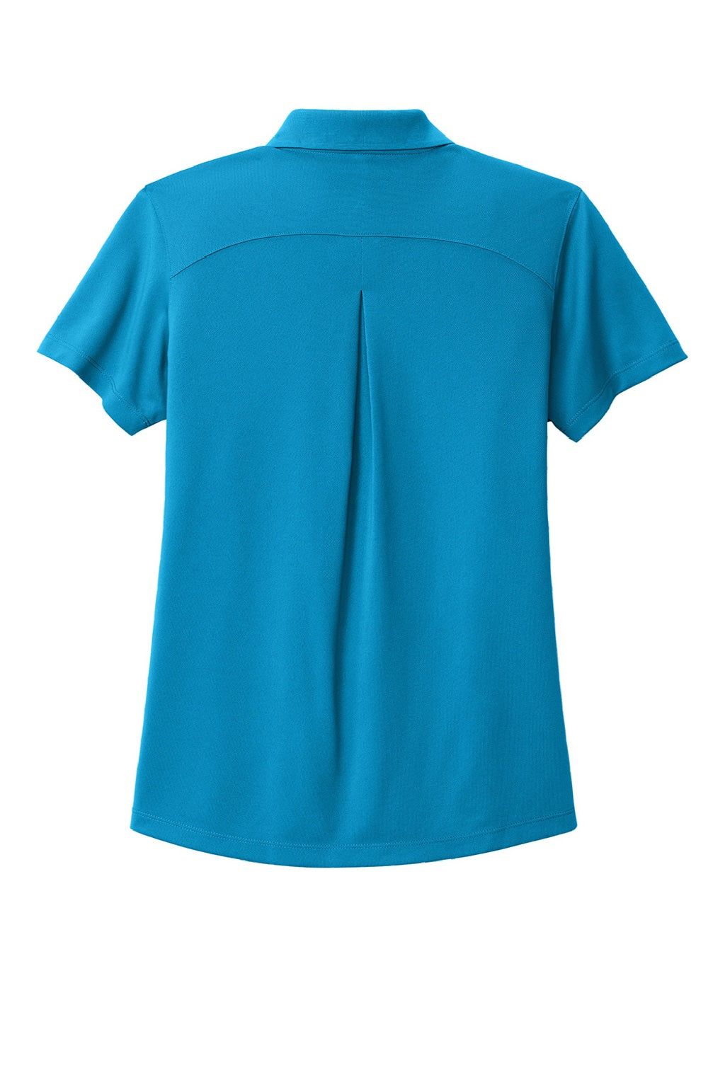 Port Authority LK240 Womens Wearever Moisture Wicking Pique Short Sleeve Polo Shirt Parcel Blue Flat Back