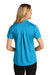 Port Authority LK240 Womens Wearever Moisture Wicking Pique Short Sleeve Polo Shirt Parcel Blue Model Back