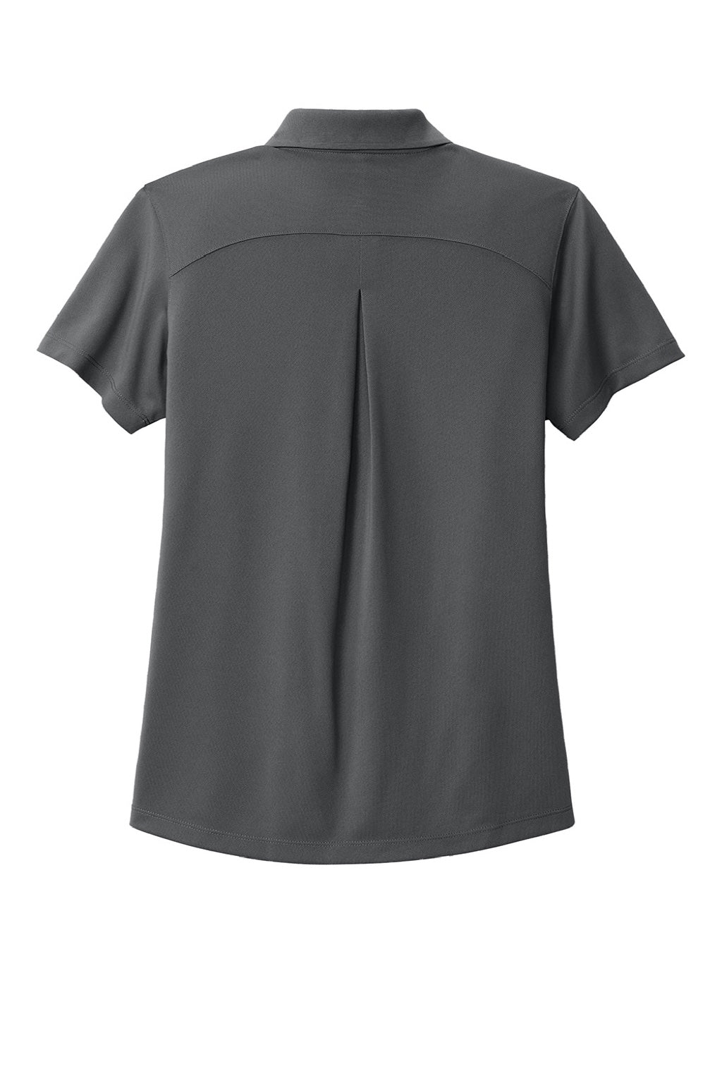 Port Authority LK240 Womens Wearever Moisture Wicking Pique Short Sleeve Polo Shirt Storm Grey Flat Back