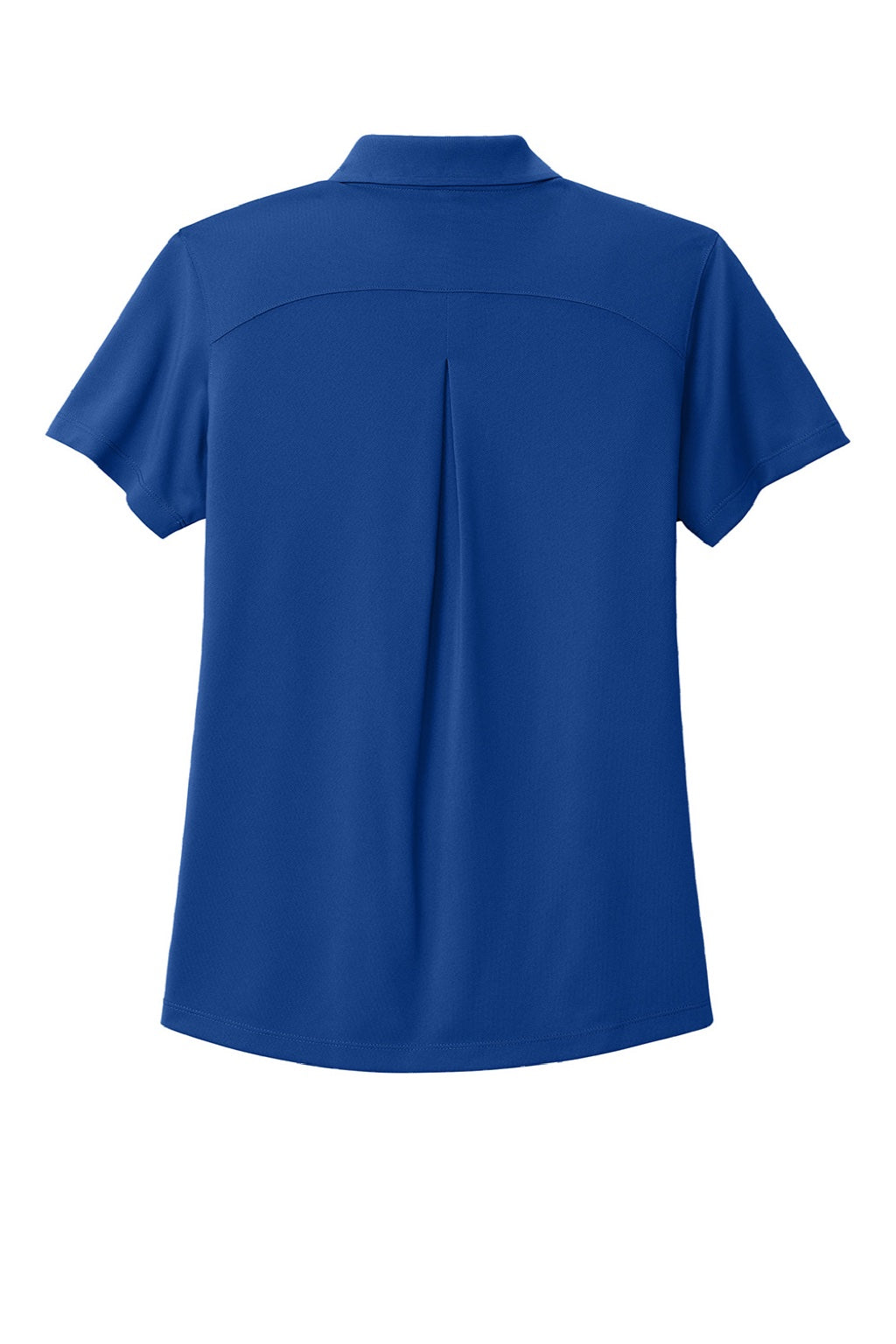 Port Authority LK240 Womens Wearever Moisture Wicking Pique Short Sleeve Polo Shirt True Royal Blue Flat Back