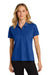 Port Authority LK240 Womens Wearever Moisture Wicking Pique Short Sleeve Polo Shirt True Royal Blue Model Front