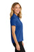 Port Authority LK240 Womens Wearever Moisture Wicking Pique Short Sleeve Polo Shirt True Royal Blue Model Side