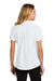 Port Authority LK240 Womens Wearever Moisture Wicking Pique Short Sleeve Polo Shirt White Model Back