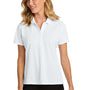 Port Authority Womens Wearever Moisture Wicking Pique Short Sleeve Polo Shirt - White