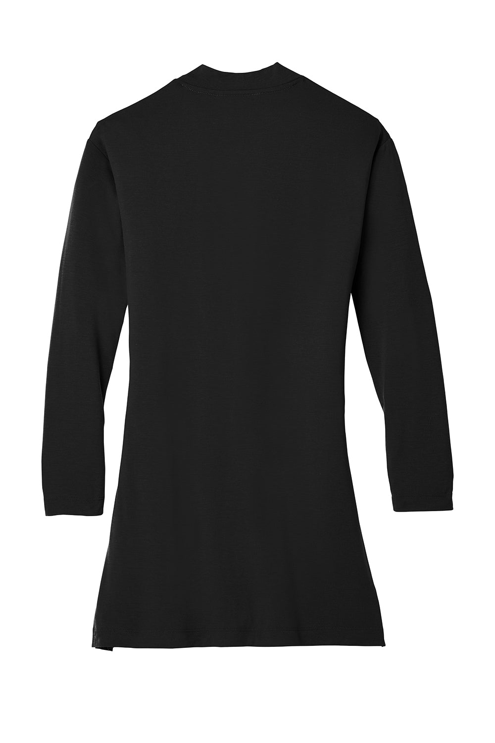 Port Authority LK5434 Womens Concept Long Sleeve Cardigan Sweater w/ Pockets Black Flat Back