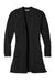 Port Authority LK5434 Womens Concept Long Sleeve Cardigan Sweater w/ Pockets Black Flat Front