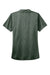 Port Authority LK585 Womens Moisture Wicking Shadow Stripe Short Sleeve Polo Shirt Deep Forest Green Flat Back