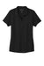 Port Authority LK600 Womens EZPerformance Moisture Wicking Short Sleeve Polo Shirt Black Flat Front