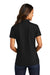 Port Authority LK600 Womens EZPerformance Moisture Wicking Short Sleeve Polo Shirt Black Model Back