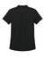 Port Authority LK620 Womens Plaited Pique Short Sleeve Polo Shirt Deep Black Flat Back