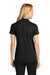 Port Authority LK620 Womens Plaited Pique Short Sleeve Polo Shirt Deep Black Model Back