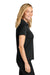 Port Authority LK620 Womens Plaited Pique Short Sleeve Polo Shirt Deep Black Model Side