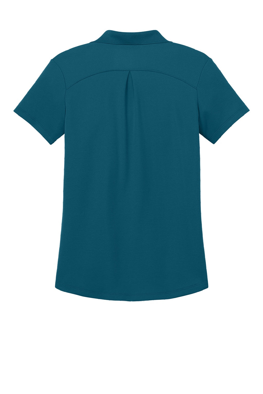 Port Authority LK620 Womens Plaited Pique Short Sleeve Polo Shirt Moroccan Blue Flat Back