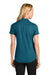 Port Authority LK620 Womens Plaited Pique Short Sleeve Polo Shirt Moroccan Blue Model Back