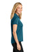 Port Authority LK620 Womens Plaited Pique Short Sleeve Polo Shirt Moroccan Blue Model Side