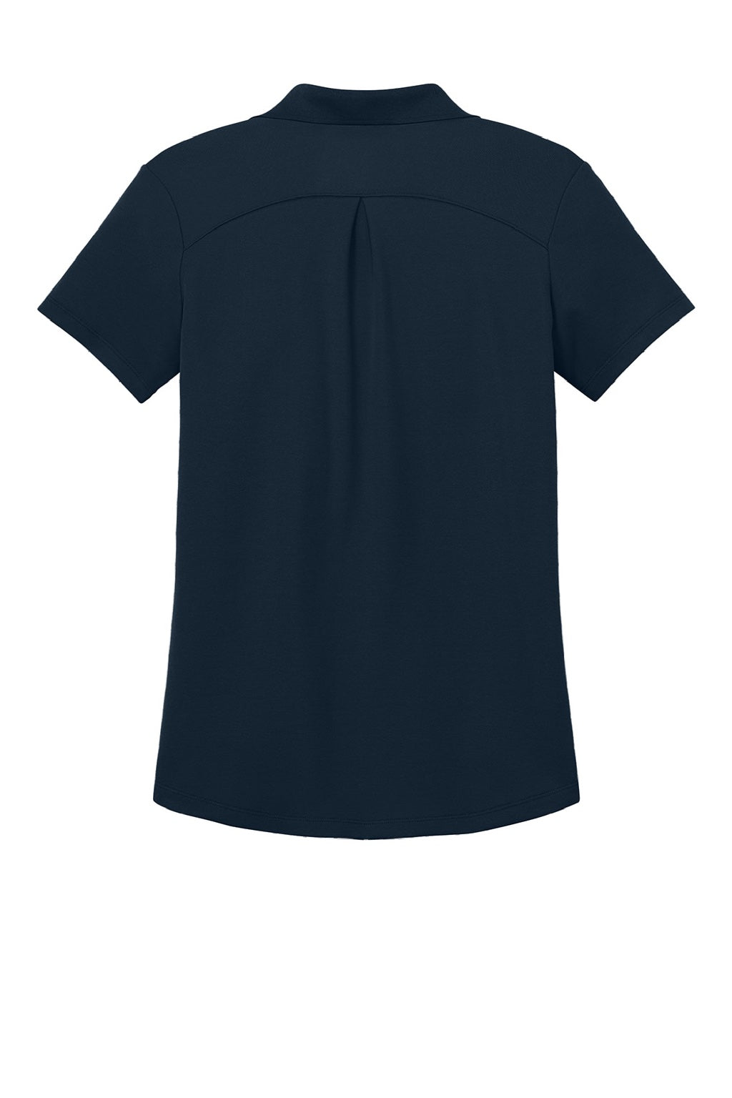 Port Authority LK620 Womens Plaited Pique Short Sleeve Polo Shirt Night Navy Blue Flat Back