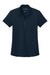 Port Authority LK620 Womens Plaited Pique Short Sleeve Polo Shirt Night Navy Blue Flat Front