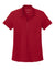 Port Authority LK620 Womens Plaited Pique Short Sleeve Polo Shirt Rich Red Flat Front