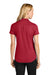 Port Authority LK620 Womens Plaited Pique Short Sleeve Polo Shirt Rich Red Model Back