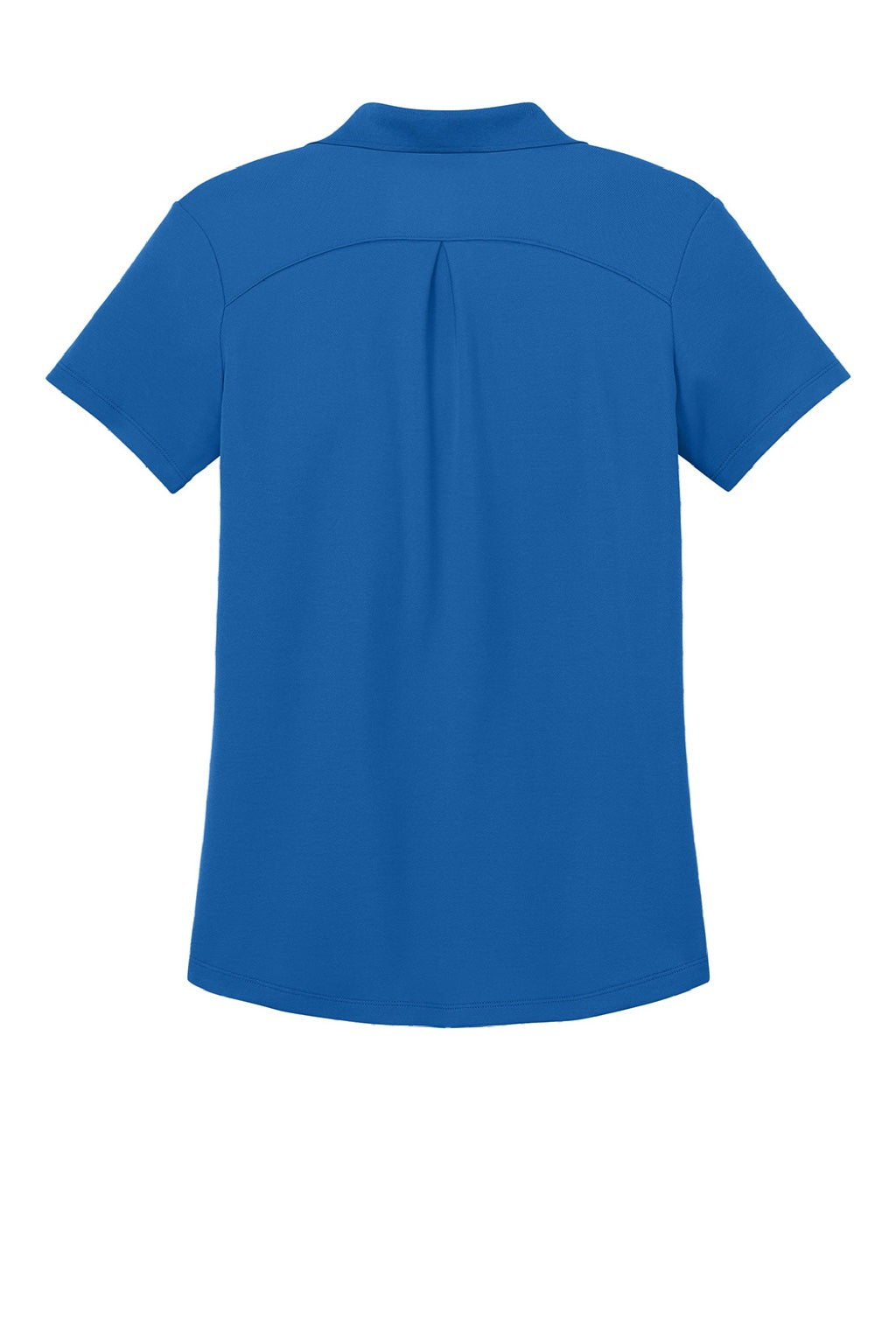 Port Authority LK620 Womens Plaited Pique Short Sleeve Polo Shirt Strong Blue Flat Back