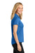 Port Authority LK620 Womens Plaited Pique Short Sleeve Polo Shirt Strong Blue Model Side