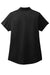 Port Authority LK683 Womens City Easy Care Moisture Wicking Short Sleeve Polo Shirt Black Flat Back