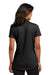 Port Authority LK683 Womens City Easy Care Moisture Wicking Short Sleeve Polo Shirt Black Model Back