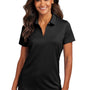 Port Authority Womens City Easy Care Moisture Wicking Short Sleeve Polo Shirt - Black
