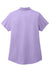 Port Authority LK683 Womens City Easy Care Moisture Wicking Short Sleeve Polo Shirt Bright Lavender Purple Flat Back