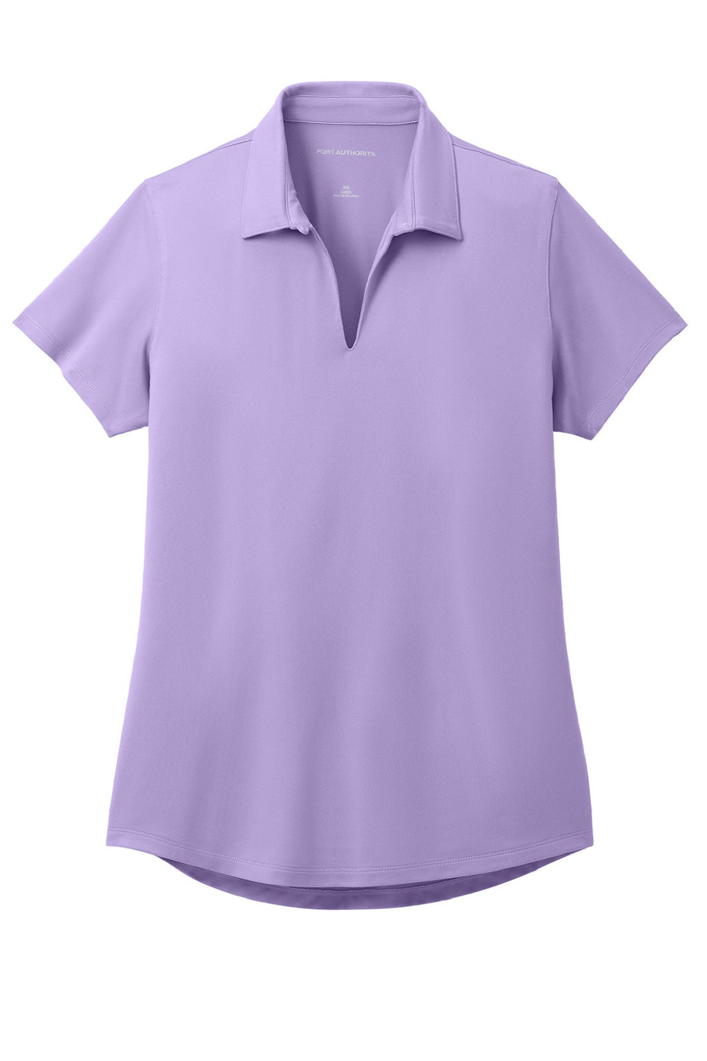 Port Authority LK683 Womens City Easy Care Moisture Wicking Short Sleeve Polo Shirt Bright Lavender Purple Flat Front