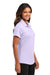 Port Authority LK683 Womens City Easy Care Moisture Wicking Short Sleeve Polo Shirt Bright Lavender Purple Model Side