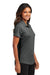 Port Authority LK683 Womens City Easy Care Moisture Wicking Short Sleeve Polo Shirt Graphite Grey Model Side