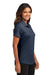 Port Authority LK683 Womens City Easy Care Moisture Wicking Short Sleeve Polo Shirt River Navy Blue Model Side