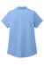 Port Authority LK683 Womens City Easy Care Moisture Wicking Short Sleeve Polo Shirt Swiss Blue Flat Back