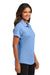 Port Authority LK683 Womens City Easy Care Moisture Wicking Short Sleeve Polo Shirt Swiss Blue Model Side