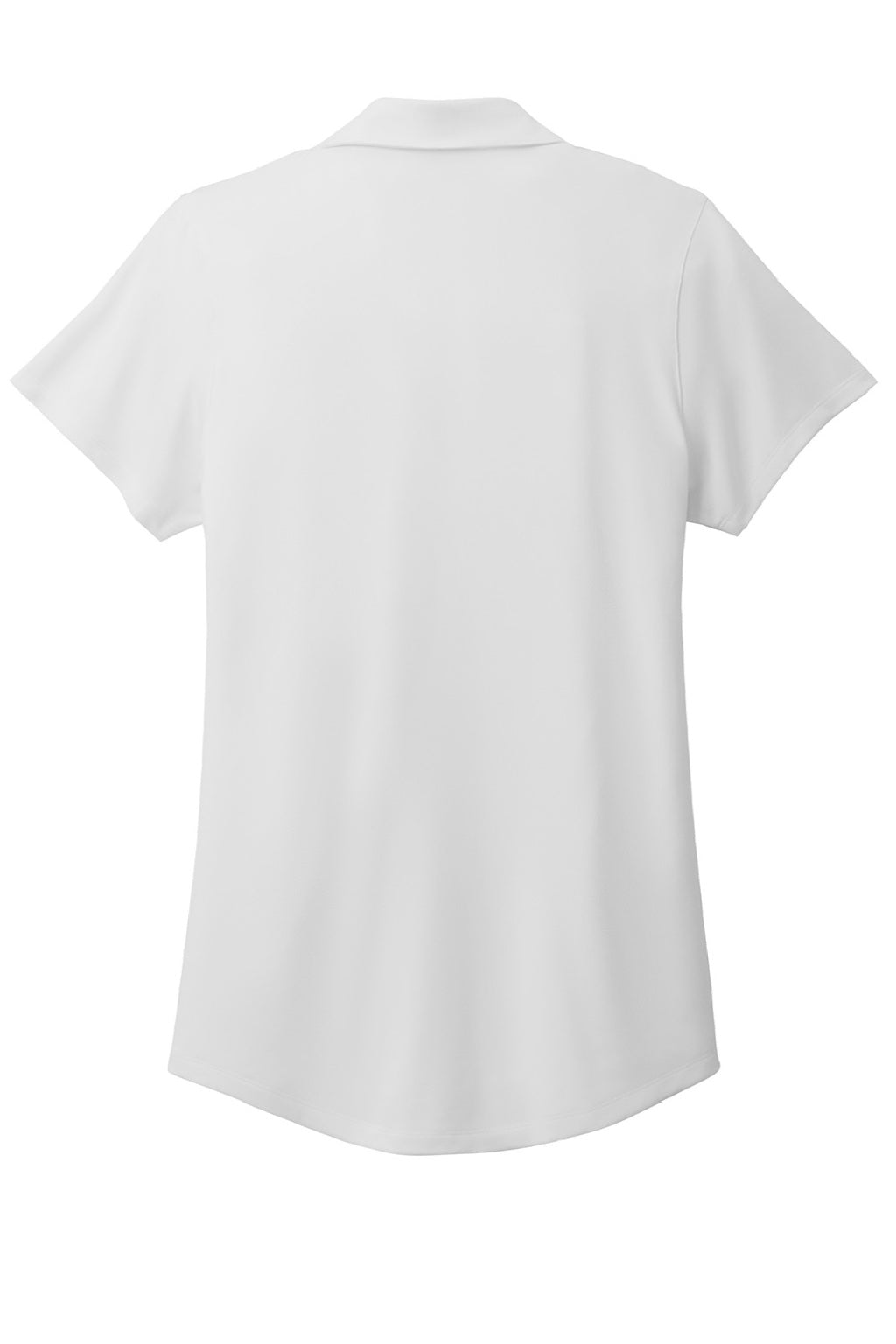 Port Authority LK683 Womens City Easy Care Moisture Wicking Short Sleeve Polo Shirt White Flat Back