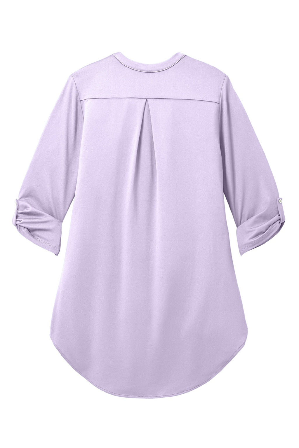 Port Authority LK6840 Womens City Easy Care Moisture Wicking 3/4 Sleeve Tunic Bright Lavender Purple Flat Back