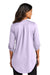 Port Authority LK6840 Womens City Easy Care Moisture Wicking 3/4 Sleeve Tunic Bright Lavender Purple Model Back