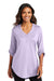 Port Authority LK6840 Womens City Easy Care Moisture Wicking 3/4 Sleeve Tunic Bright Lavender Purple Model Front