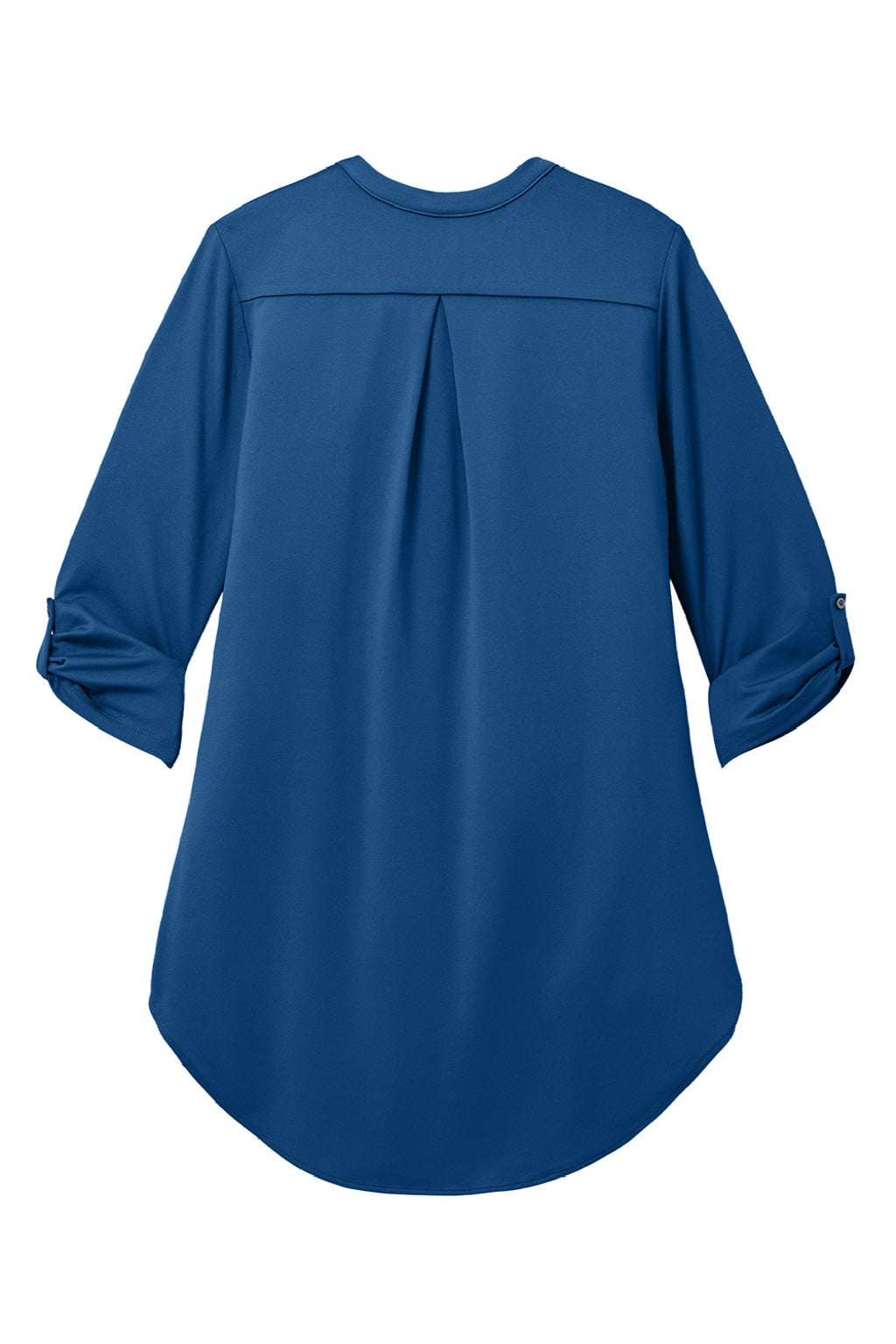 Port Authority LK6840 Womens City Easy Care Moisture Wicking 3/4 Sleeve Tunic True Blue Flat Back