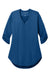 Port Authority LK6840 Womens City Easy Care Moisture Wicking 3/4 Sleeve Tunic True Blue Flat Front