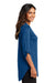 Port Authority LK6840 Womens City Easy Care Moisture Wicking 3/4 Sleeve Tunic True Blue Model Side