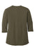 Port Authority LK750 Womens Moisture Wicking 3/4 Sleeve Polo Shirt Deep Olive Green Flat Back