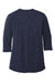 Port Authority LK750 Womens Moisture Wicking 3/4 Sleeve Polo Shirt True Navy Blue Flat Back
